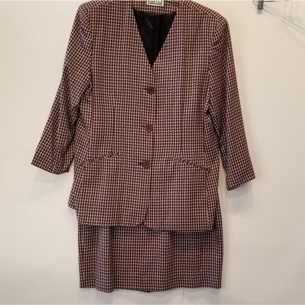 Suit Co. Purple Vintage 90s 2 pc. Suit Blazer - Picture 3 of 12